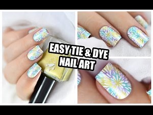 Easy Tie & Dye Nail Art Tutorial || Marine Loves Polish