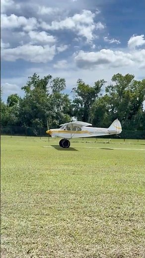 The OG STOL Machine Still Delivers 👊 Super Cub ‘Goldie’ Takeoff #STOL #aeroplane