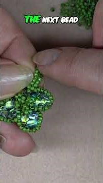DIY Beaded 4-Leaf Clover Earrings #shorts