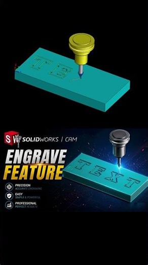(Engrave Feature) SOLIDWORKS CAM – 2.5 Axis Feature