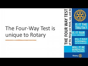 Using the Four-Way Test