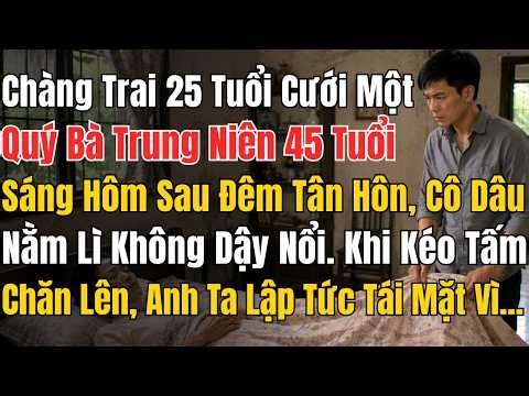 Chàng Trai 25t Cưới Một Quý Bà Trung Niên 45t, Sáng Hôm Sau Đêm Tân Hôn, Cô Dâu Nằm Lì Ko Dậy Nổi.