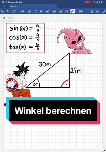 Winkel berechnen #mathe #lernen #wissen #bildung #winkel