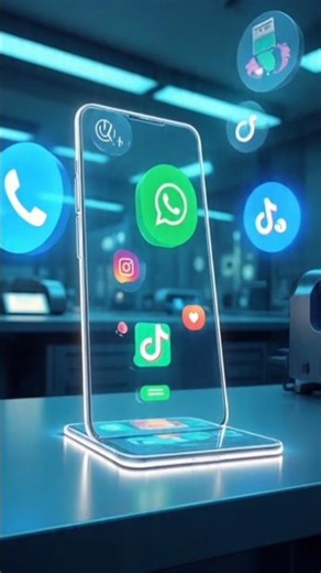 🚀😱 The Future of Phones 2050 | Holograms, Mind Control & Screenless Tech #shorts