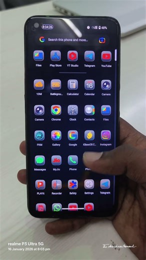 how to enable iOS 26 glassi icon on any android device..#ios26 #android #smartphone#viral#tech#trend