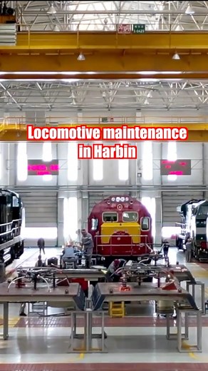 6.1K views · 102 reactions | A time-lapse video offers a glimpse of a diesel locomotive maintenance center in northeast China's Harbin amid the ongoing Spring Festival travel rush. #China #SpringFestival #travel #rush #locomotive #Chinese | China Xinhua News | Facebook