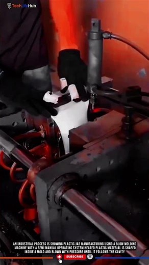 Innovation Blow Molding Machine for Manual Plastic Jar Production with Mold Forming System #tech