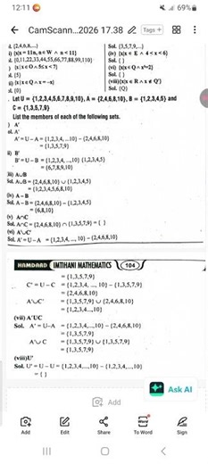 9th Class Mathematics New Syllabus Ch#3 Review Exercise Q.NO.1,2,&3