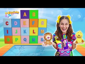 ABC OF ANIMALS IN THE SWIMMING POOL - LEARNING THE ALPHABET WITH MILENINHA - Kids learn ABC
