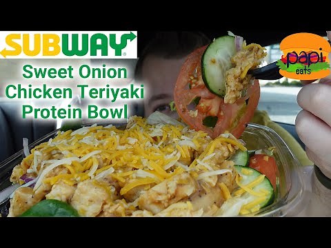 NEW Subway Protein Bowls - Sweet Onion Chicken Teriyaki - Review