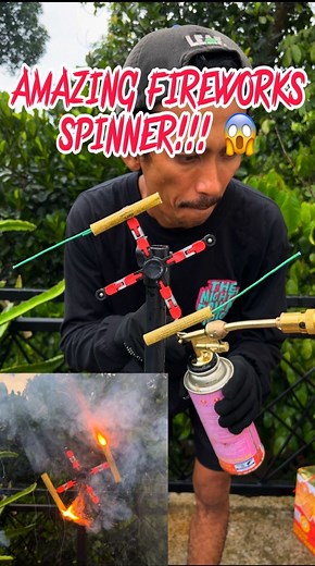 7.1K views · 39 reactions | Watch this EPIC Firework Spinner go SO FAST! Safe and Fun #FireworksExperiment #HomeExperiment #ScienceExperiment #FireworkFun #Explosion #experiment #diy #facebookreels #rocket #idea #knowledge #technology #shareidea #reelschallenge #entertainment #firecracker #trandingreels #simpleexperiment #craft #sharing #homedecoration #kindnessisimportant #handmade #video #challengecraft #scenery #everyone #rocketfirecracker | Fix Aby | Facebook