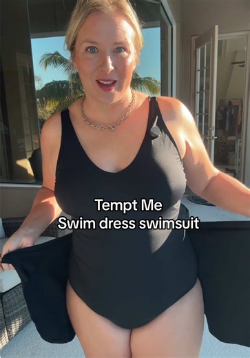 Flattering Plus Size Swim Dress for Confidence at the Beach