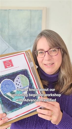 Oxford Rug School on Instagram: "Looking to learn the best punch needle rug hooking techniques for the Regular Point Oxford Punch Needles? Join us for a beginner course filled with heart-felt creativity! Advanced Oxford Instructor Kim Scanlan will lead you through all the steps of punching a sweet 8” heart mat that can be used as a wall hanging, table decoration or pillow front, in your choice of the Blue or Red kit. This is an experience we are sure you are going to love. 💙❤️ Register today at