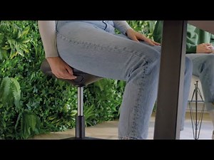 Leitz Ergo Sitting Stool with Wheels and Comfort Seat - Inspiration video