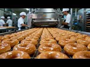 Inside the Doughnut Factory – From Raw Dough to Glazed Perfection