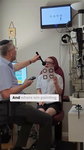 LEA Symbols in Action | Testing Vision in a Child with Down Syndrome