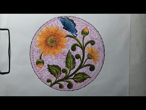 Aalekhan Painting | Easy Traditional Drawing & Painting ‪@SaifUllahDrawings‬
