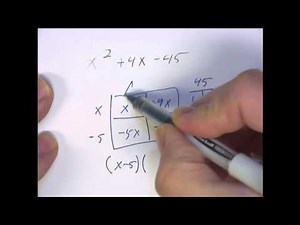 Factoring by the box method Example 4