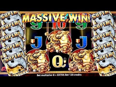 5 Frogs Slot Machine Bonus HUGE Win | Aristocrat Slot Machine MASSIVE WIN ! Live Slot Play w/NG Slot