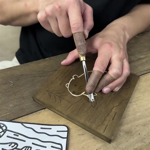 Beaver Wood Carving Kit for Beginners | DIY Wall Art Set With V-chisel & Video Tutorial | Fun Family Craft Gift for Kids, Adults, Hobbyists - Etsy