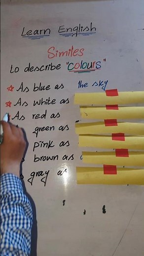 HLearn English Similes to Describe Colours | Fun English Lesson for Beginners #English #Similes #ESL