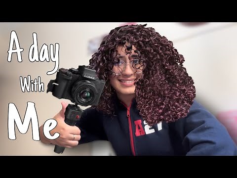 A day with me : Curly hair routine, chitchat…