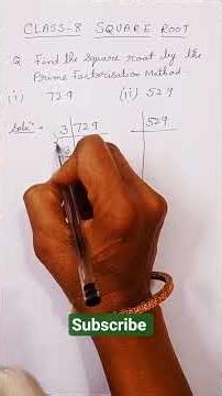 Square Root by Prime Factorization Method 🔥 | Fast Trick in 60 Seconds #shorts