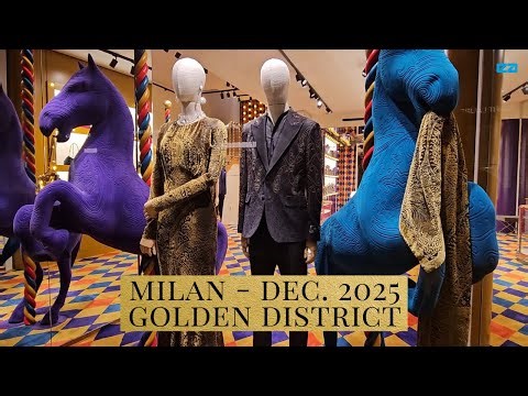 Milan Golden District Christmas 2025 – Luxury Window Displays & Fashion Walk