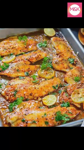 Easy Baked Tilapia Recipe - Lemon and Garlic | M&K RECIPES