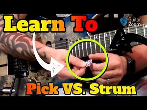 Learning to Pick Single Strings Instead of Strumming the Guitar | Steve Stine Guitar Lesson