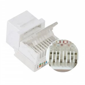 [Hot Item] UTP Keystone Jack RJ45 Cat 5e 6 Connector 90 Degree Network Module