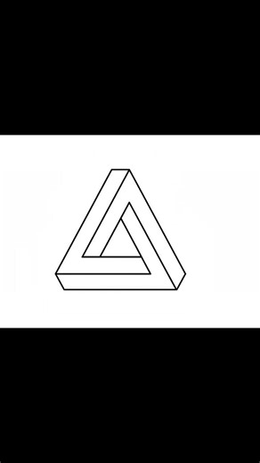 Easy 3D Triangle Drawing 🔺 | Simple Step-by-Step Art for Beginners