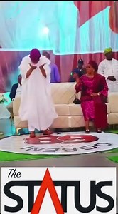 15K views · 67 reactions | In this video, Mrs Sherifat, wife of former Osun State governor, Rauf Aregbesola seems to be cautioning him- *as he engages in a mock dance to songs of war and revolt playing in the background | The Status Online | Facebook