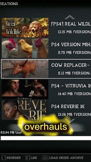 This PS4 Skyrim Modlist Make It Unrecognizable #gaming #skyrim #shorts