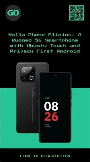 Volla Phone Plinius: A Rugged 5G Smartphone with Ubuntu Touch and Privacy-First Android.