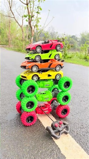 Remote Controls Car Moka Sath Me Four Wheeler Four Cars 🚘 🏎️
