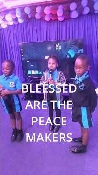 # BE A PEACE MAKER SHORT SKIT BY TWC KIDS