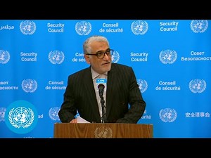 Iran on the Strait of Hormuz Draft Resolution - Security Council Media Stakeout | United Nations