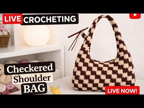 Make a Trendy Checkered Crochet Bag | Beginner Friendly Tutorial ( part 2 )