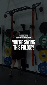 A FOLD-UP FUNCTIONAL TRAINER?! 😲 You betcha! We just can’t get over how convenient and easy it is to use our Profile® PRO Functional Trainer. @dialedmotion took their Sidewinder™ Cable System and we took our Profile® PRO Squat Rack and created something totally unlike anything seen yet on the market! Attachments fit on ANY version of the Profile® PRO rack. Sold as a whole unit OR just the attachment(s) if you already own a PRO rack. Functional trainers for our other lines of racks are still in 