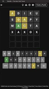 NYT Wordle - January 23rd 2026