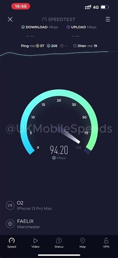 O2 4G Speeds Alfreton Road A38 South Normanton #telecom #4g #virginmediao2