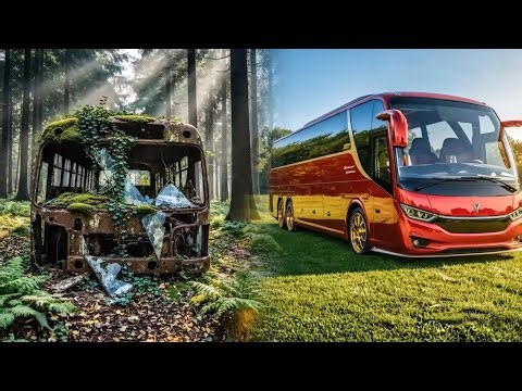 ASMR - Restoring an Abandoned Bus Found in the Forest — From Rusted Relic to Luxury Ride