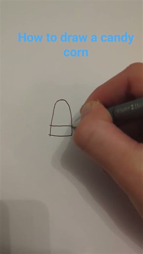 how to draw a candy corn #art #cool