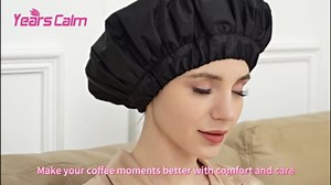 Years calm Heat Cap For Deep Conditioning Shower Cap，Reusable Three-Layer Structure Waterproof Hair Cap – Applicable Tofor Bathing, Hair Care, And Other Uses (Pink, One Size)