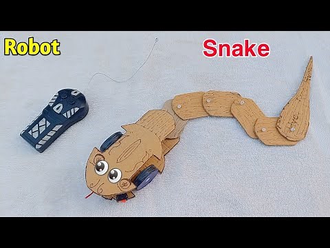 DIY Remote Control Robot Snake || How To Make Homemade Remote Control Robotic Snake With Cardboard