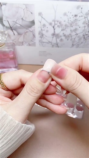 Sweetheart Collection | French-Style Delicate Nail Art | Semi-Cured Gel Nails Tutorial 💅✨