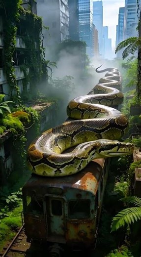 a big python 😱in jangle