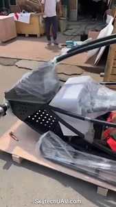 #passyourwavytalk 🚁 Time to Say Goodbye — Another Delivery in Progress This manned drone is ready for its next chapter! After carefully disassembling the core components, our team hands it over to freight for packing and shipping. Watching it head off to its new home is always a bittersweet moment — but we know it’s going to do amazing things. ✈️💙 📲 Want to order yours? Contact us on WhatsApp. 🌐 www.SkytechUAV.com #SkytechUAV #MannedDrone #eVTOL #DroneDelivery #NextGenMobility #FutureIsNow #