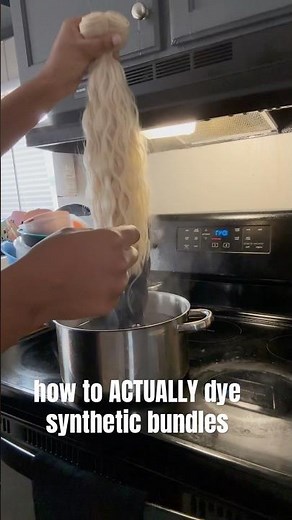 how to dye synthetic bundles , hair tutorial